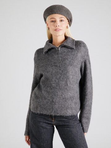 modström Pullover 'Kane' in Grau: Vorderseite