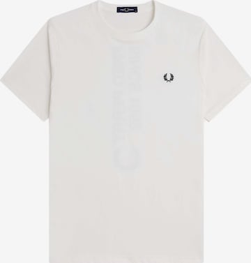 T-Shirt Fred Perry en blanc : devant