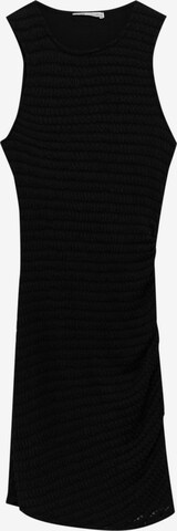 Rochie tricotat de la Pull&Bear pe negru: față