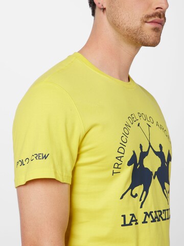 La Martina T-Shirt in Gelb