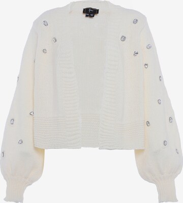 Cardigan faina en blanc : devant