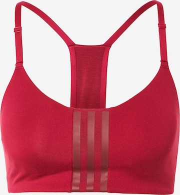 ADIDAS PERFORMANCE Sports Bra in Red: front