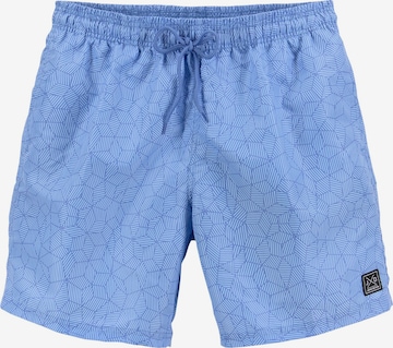 JOHN DEVIN Badeshorts in Blau: Vorderseite