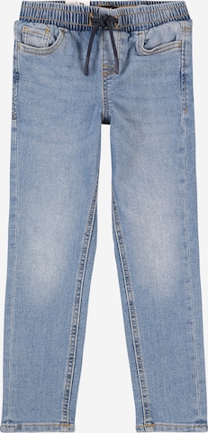 mėlyna JACK & JONES MINI Prigludęs Džinsai 'JJIGLENN': priekis