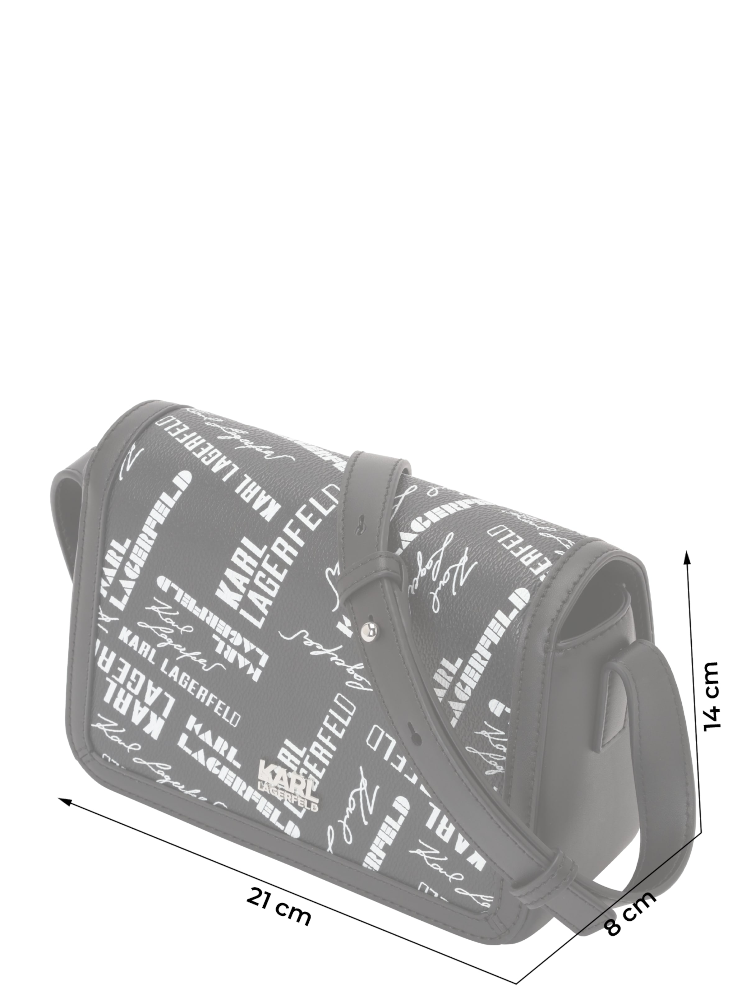 Karl Lagerfeld Taška cez rameno - Čierna