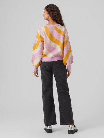 VERO MODA Pullover 'VMLena' in Pink