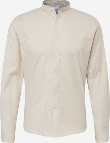 Lindbergh Button Up Shirt in Beige: front