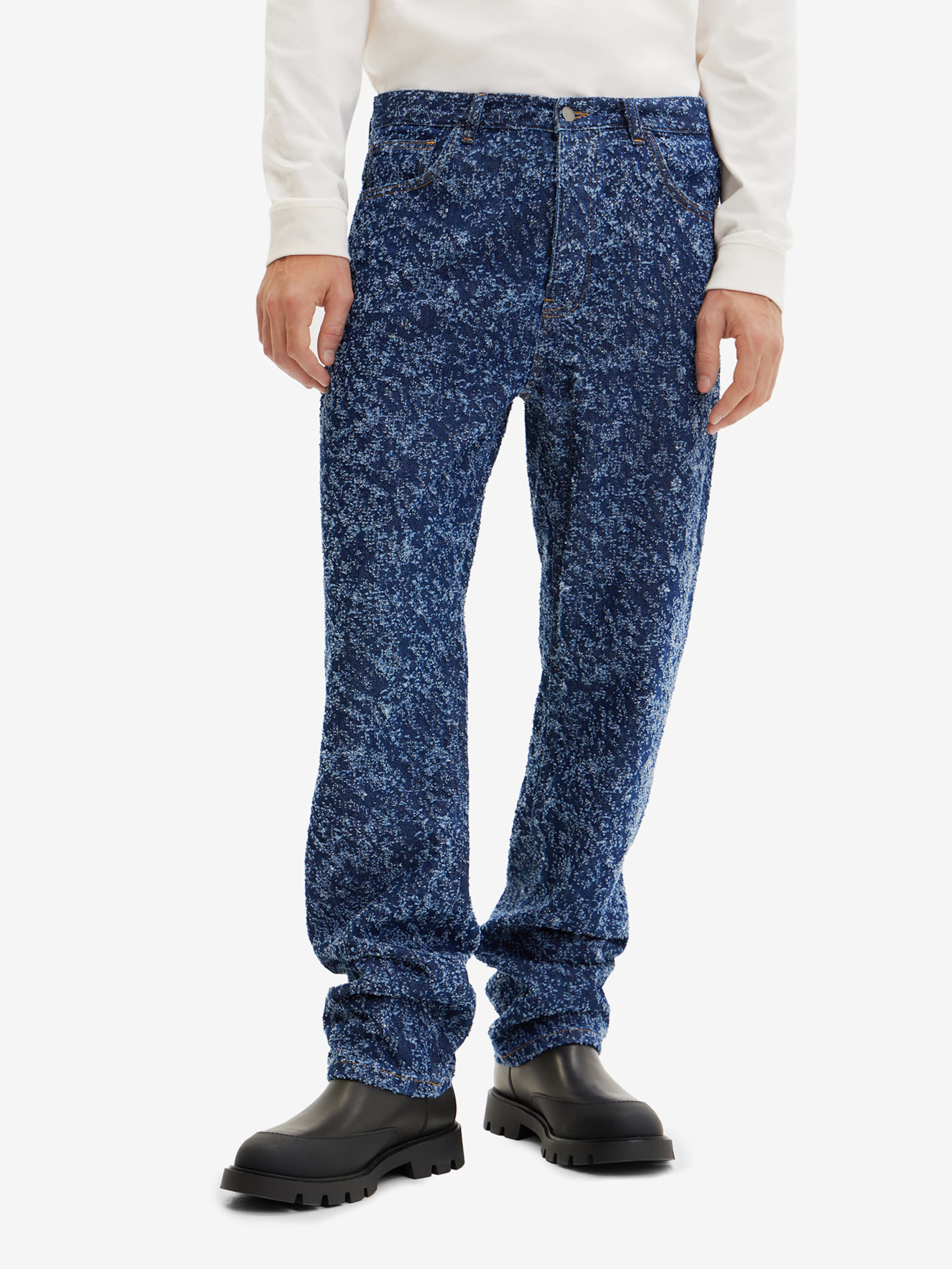 Vaqueros desigual hombre hotsell