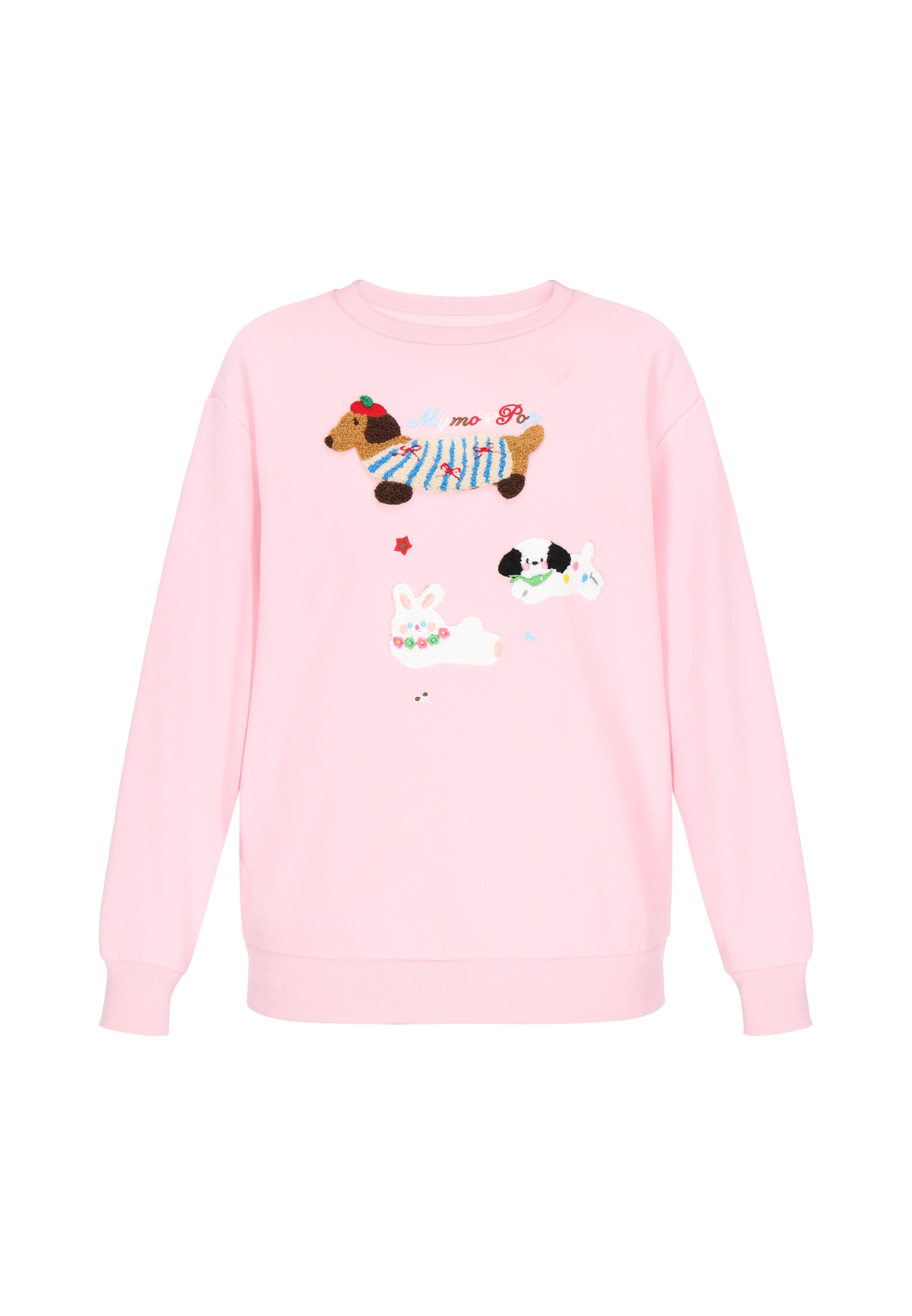 MYMO Sweatshirt 'Pop' in Pink: front