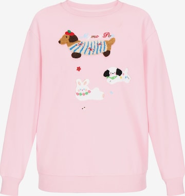 Sweat-shirt 'Pop' MYMO en rose : devant