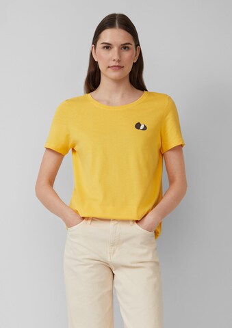 s.Oliver Shirt in Geel: voorkant