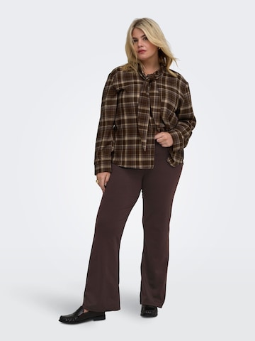 ONLY Carmakoma Flared Broek 'PEVER' in Zwart