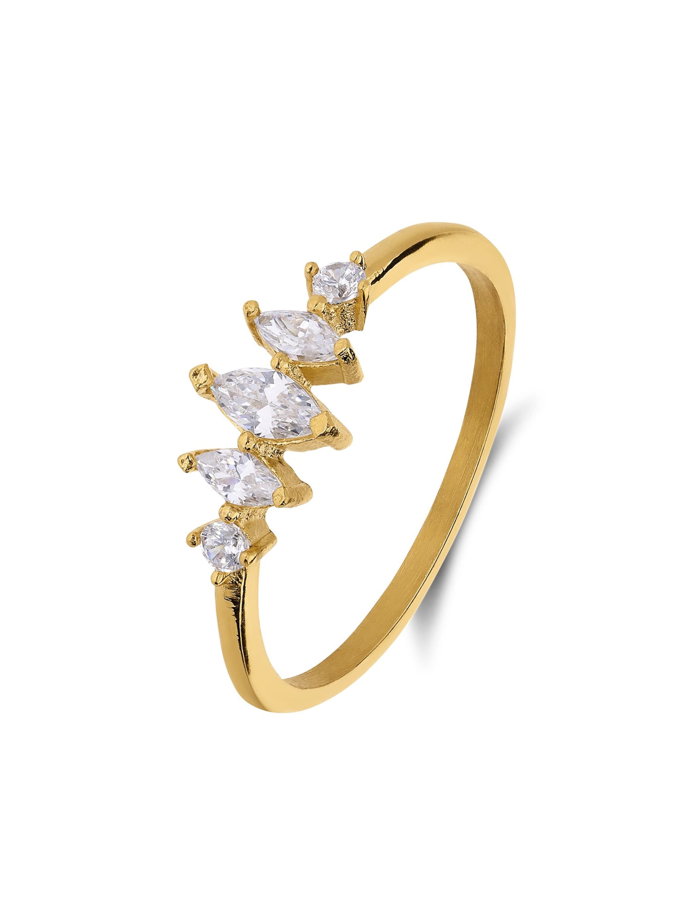 Lucardi Ring in Goud: voorkant