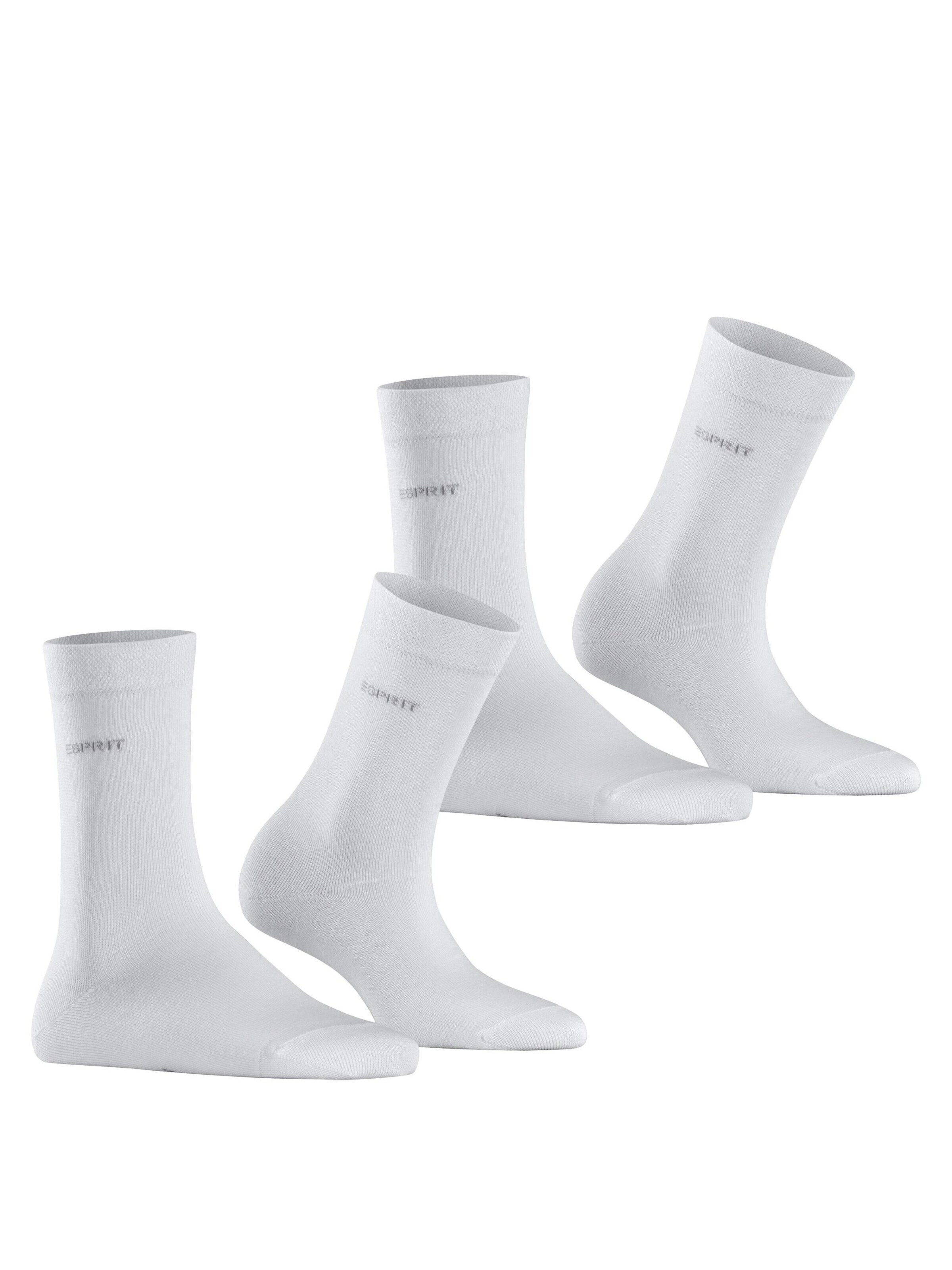 ESPRIT Socks 'Basic Easy 2-Pack' in White