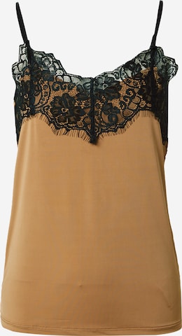 SOAKED IN LUXURY Undershirt 'Cayla' in Brown: front