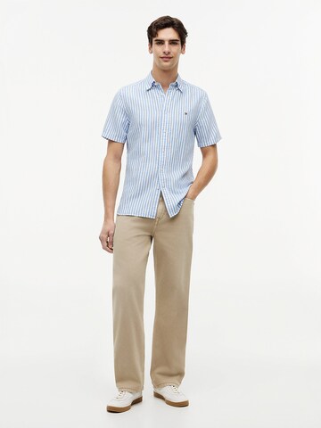 TOMMY HILFIGER Regular Fit Hemd in Blau