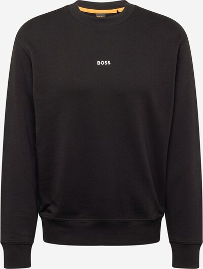 BOSS Sweatshirt 'We Small' in Black / White, Item view