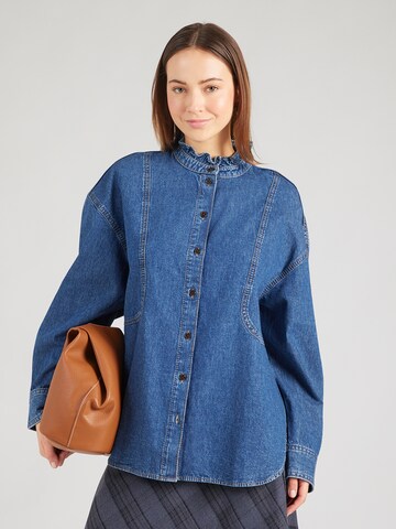 & Other Stories Bluza | modra barva: sprednja stran