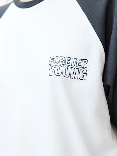 Trendyol Shirt in de kleur Donkergrijs / Wit, Productweergave