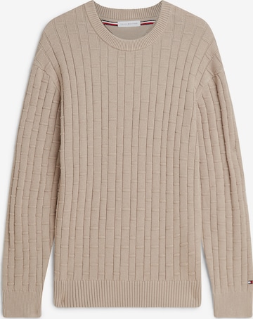 Pull-over TOMMY HILFIGER en beige : devant