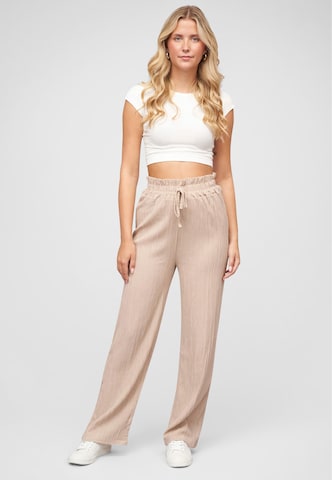 Wide leg Pantaloni 'Sommer' di Cloud5ive in beige