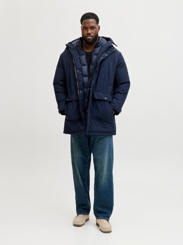 Jack & Jones Plus - Parca de invierno 'JJFINN' en azul