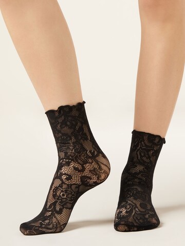 CALZEDONIA Socks in Black: front