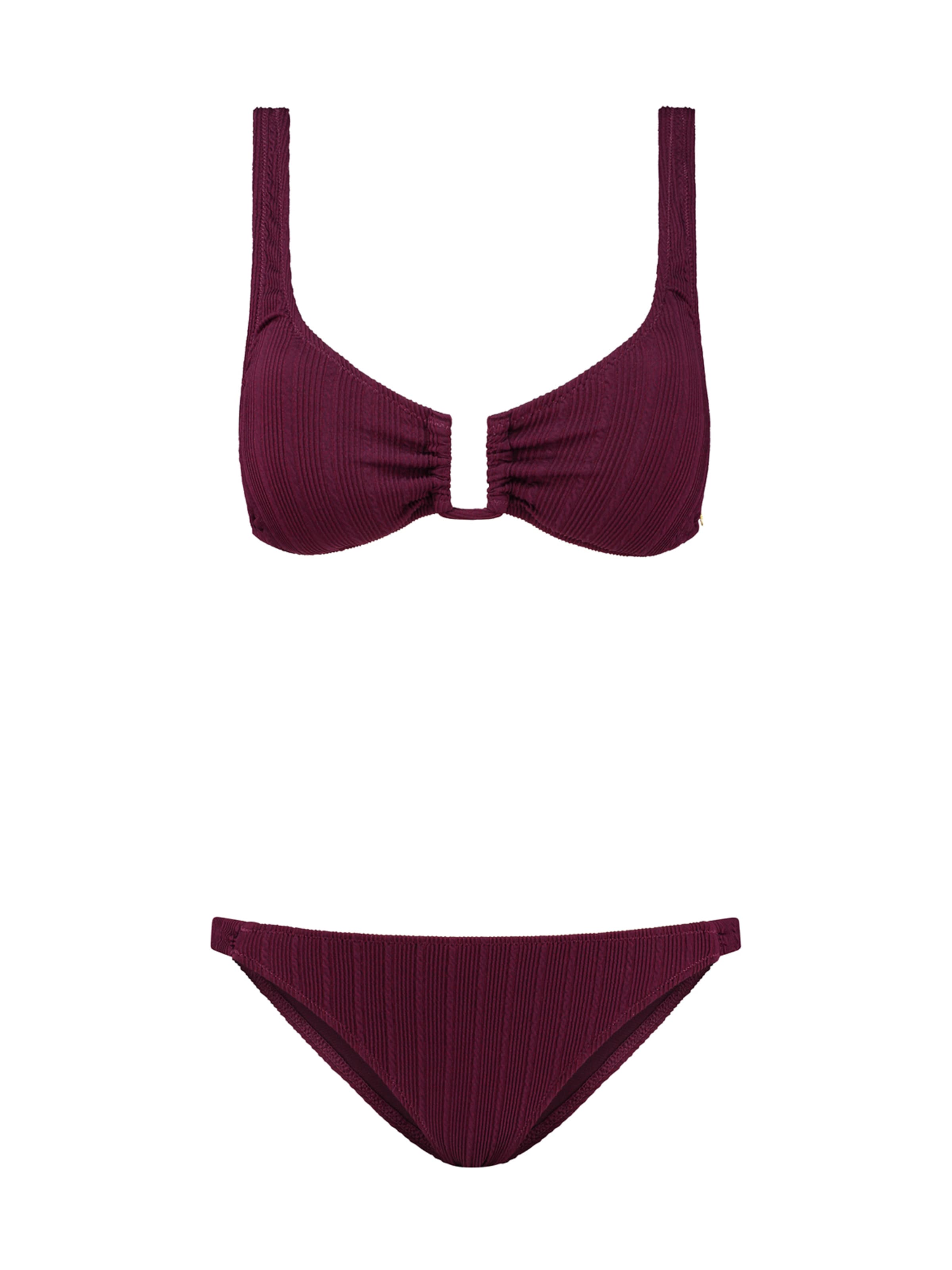 Shiwi Bralette Bikini 'CHLOE SCOOP' in Purple: front