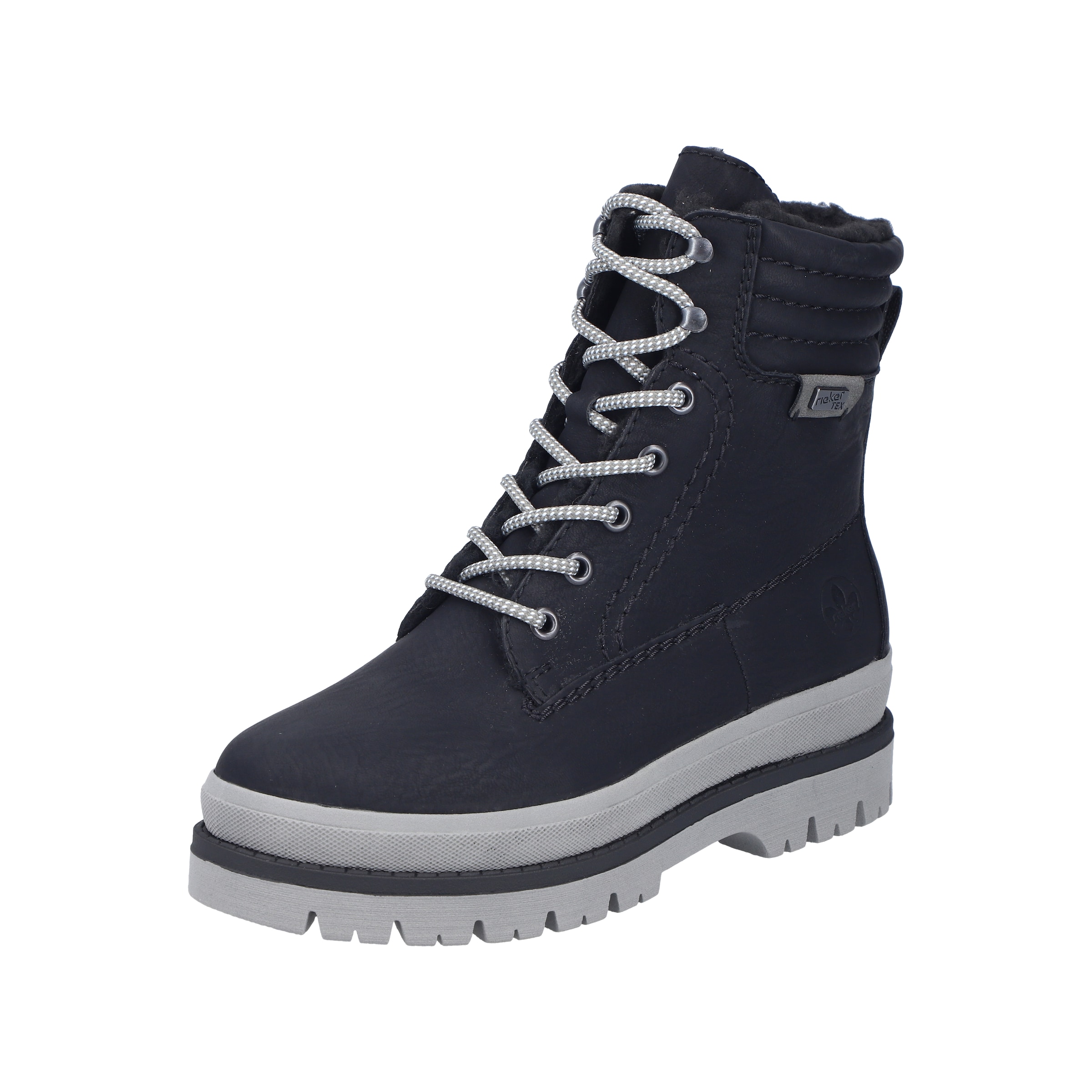 Bottines à lacets Rieker en noir : devant
