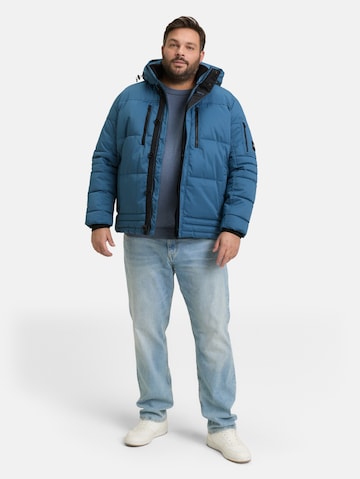 TOM TAILOR Men + Winter jacket in Blue