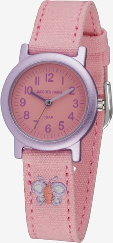 Jacques Farel Watch in Pink: front