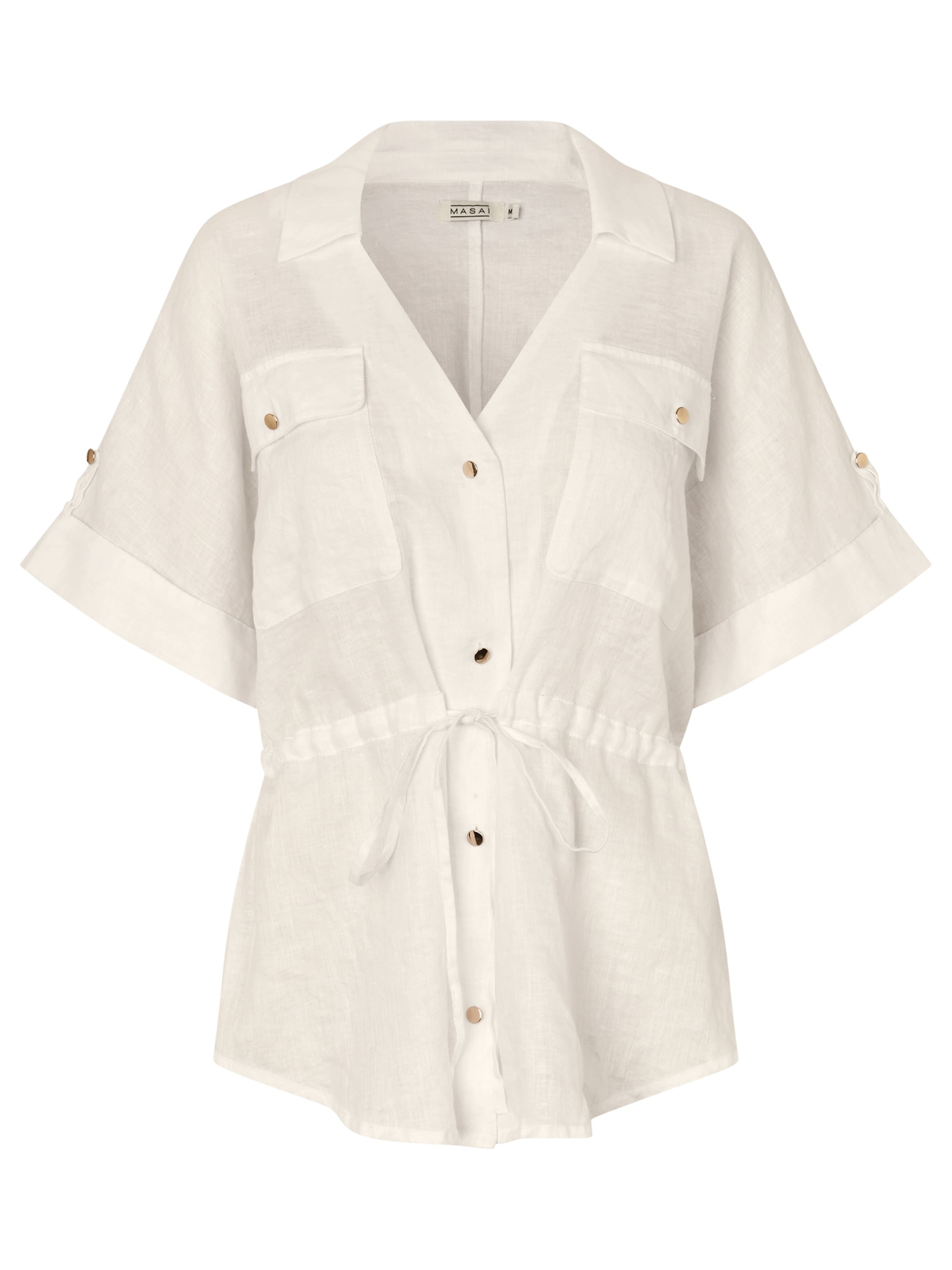 Masai Oversized shirt 'MaIdrienne' in Wit: voorkant