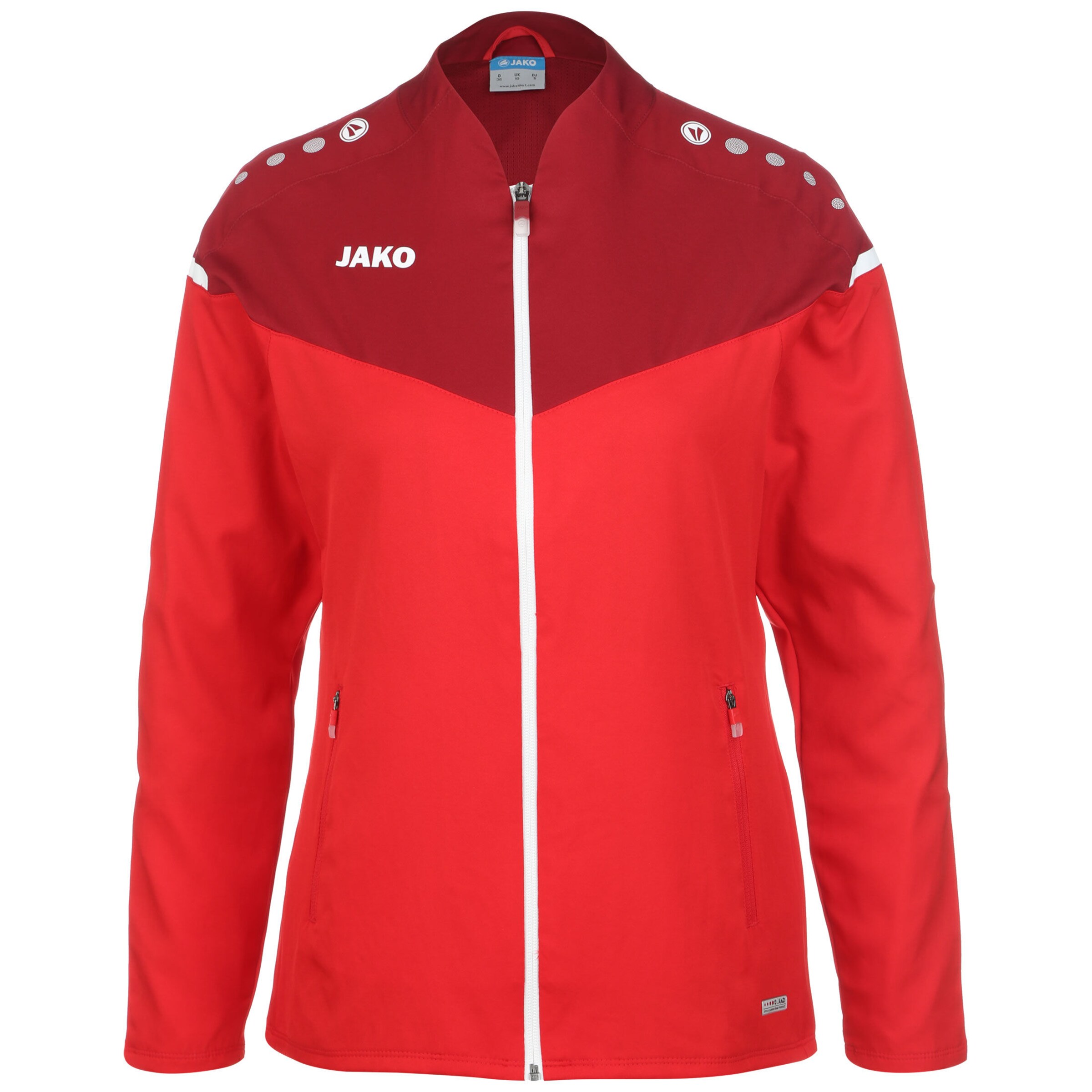 JAKO Sportjacke in Rot: Vorderseite