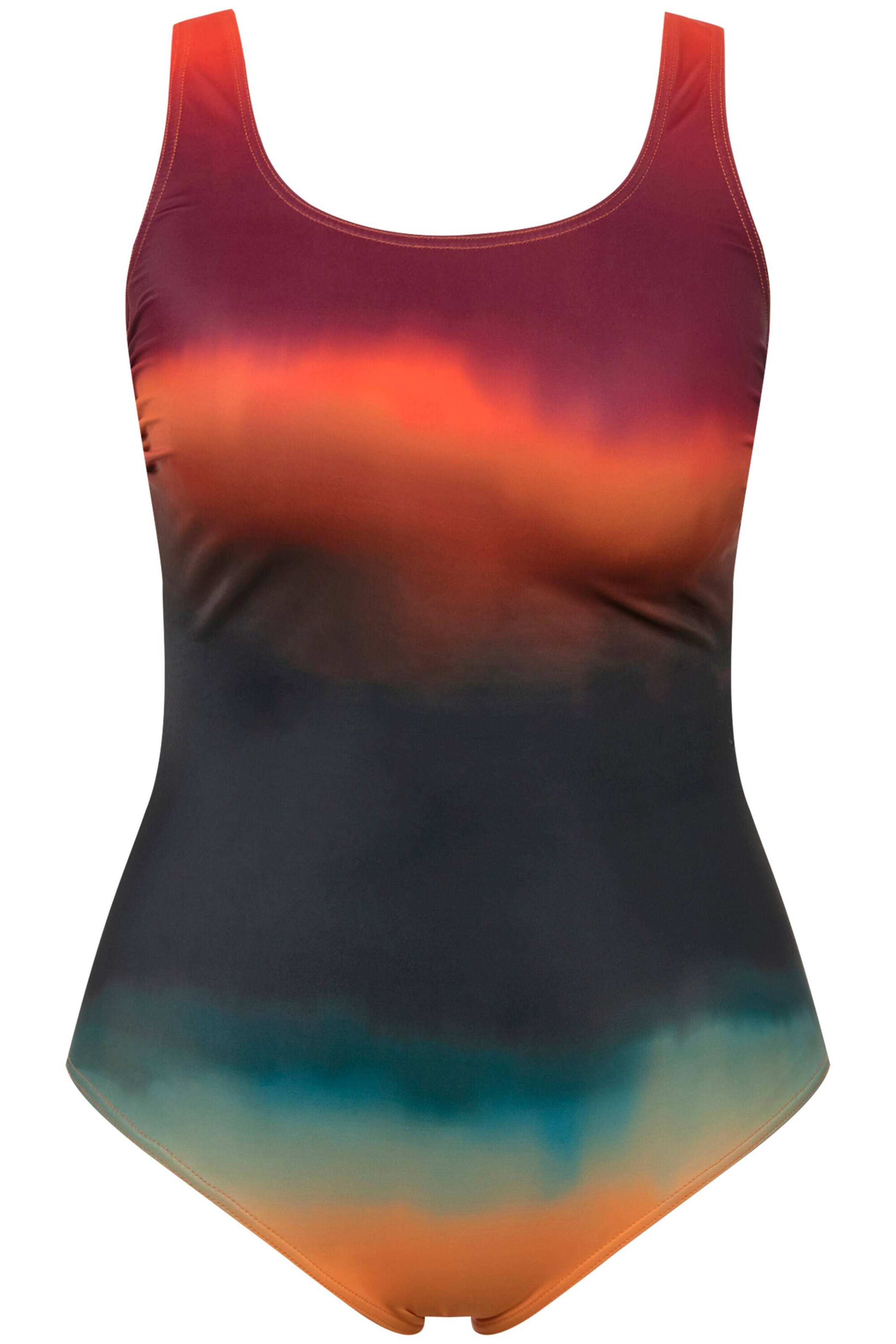 Ulla Popken Bustier Badeanzug in Mischfarben: Vorderseite