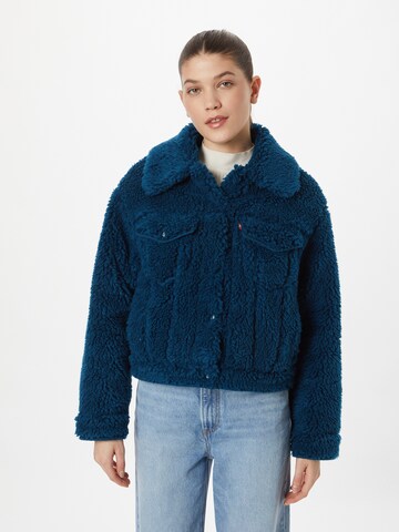 LEVI'S ® Übergangsjacke 'Baby Bubble Sherp Truckr' in Blau: Vorderseite