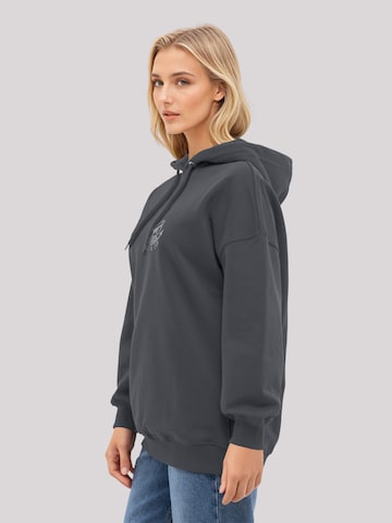 Sweat-shirt 'Knut & Jan Scribble Logo Weiss' F4NT4STIC en noir