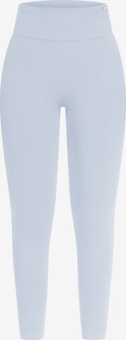 Smilodox Skinny Leggings 'Slayton Scrunch' in Blau: predná strana