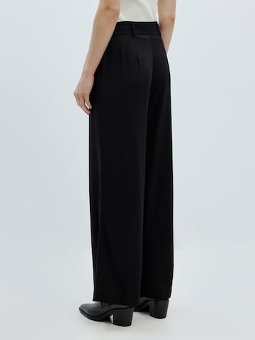 EDITED Wide leg Pleated Pants 'Kelly' in Black