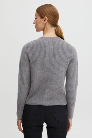 Oxmo Loosefit Strickjacke 'Norene' in Grau