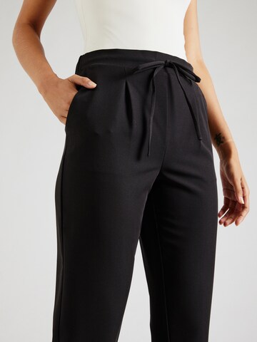 VERO MODA Tapered Bandplooibroek 'AVA' in Zwart