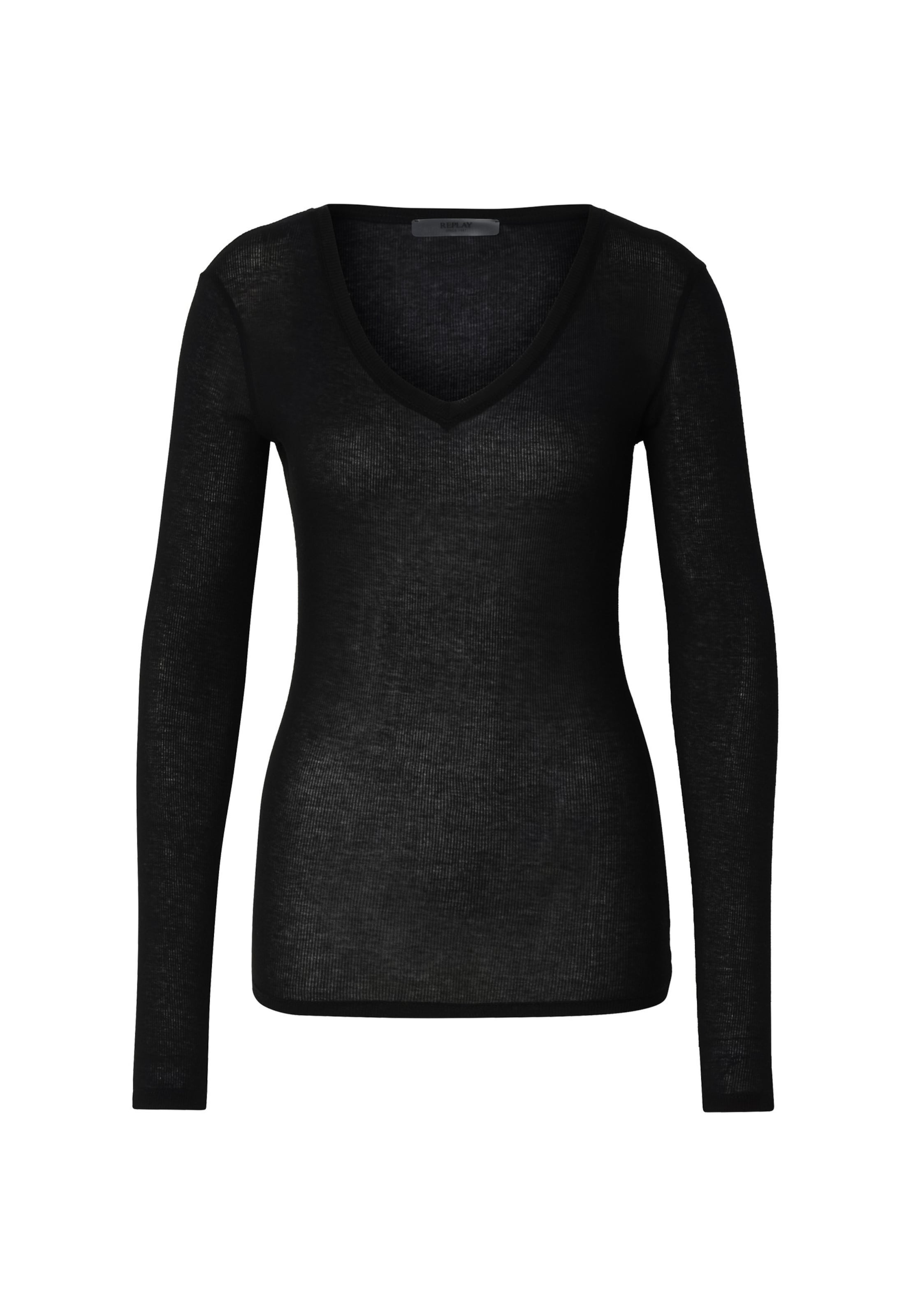 T-shirt REPLAY en noir : devant