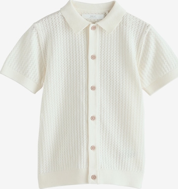 Next Neuletakki värissä valkoinen: etupuoli