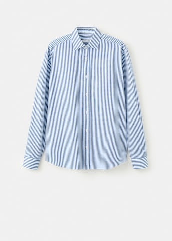 MANGO MAN Regular fit Button Up Shirt 'Playr' in Blue