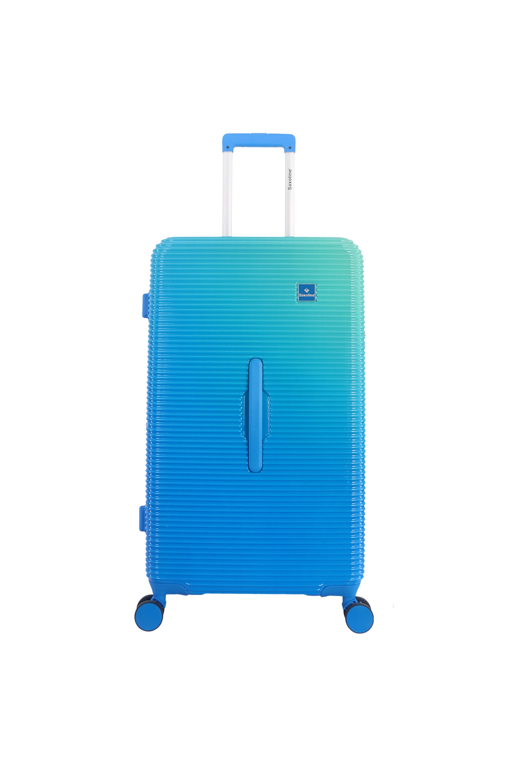 Saxoline Suitcase 'Twist Trunk' in Blue: front