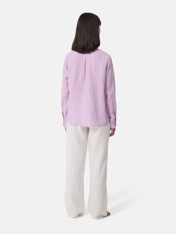 CASH-MERE.CH Regular Fit Bluse in Pink
