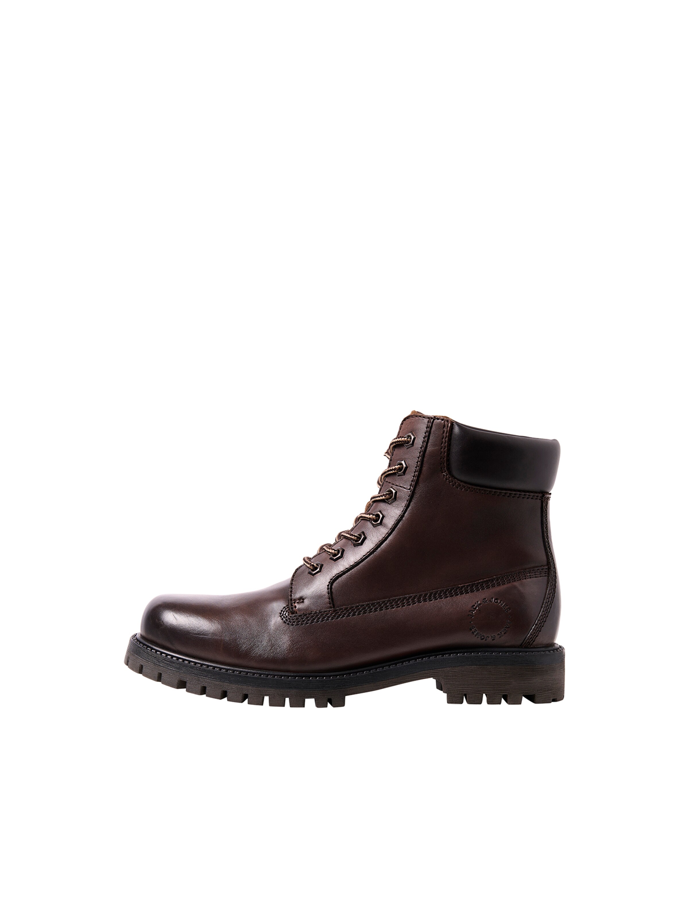 JACK & JONES Schnürboots 'JFWMONTANA' in Braun: Vorderseite