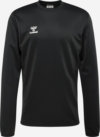 Sweat de sport 'ESSENTIAL' Hummel en noir : devant