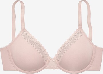 LASCANA T-shirt Bra in Pink: front