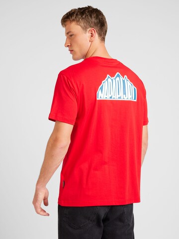 T-Shirt 'LINTH' NAPAPIJRI en rouge : devant