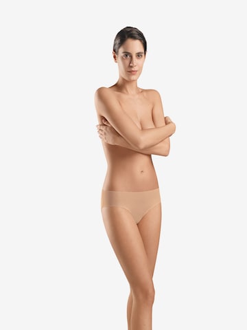 Hanro Panty ' Invisible Cotton ' in Beige: front